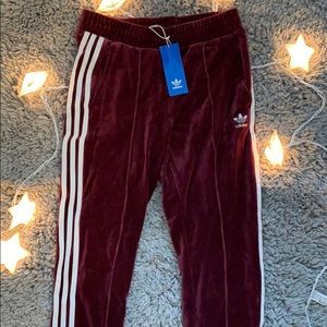 Adidas Maroon Sweatpants in xs